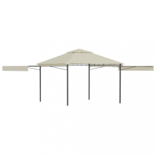 vidaXL Krémszínű pavilon dupla kibővített tetővel 3x3x2,75 m 180 g/m² kerti bútor