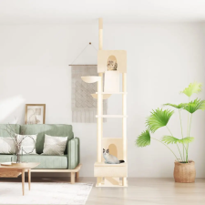 vidaXL krémszínű plafonig érő kaparófa 277-303 cm macskafelszerelés
