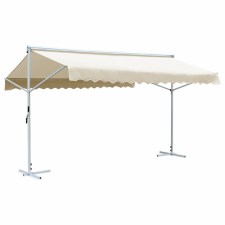 vidaXL krémszínű szabadon álló napellenző 500 x 300 cm kerti bútor
