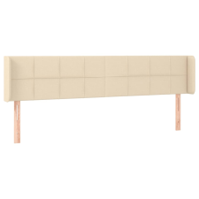 vidaXL krémszínű szövet fejtámla 203x16x78/88 cm (3118795) ágy és ágykellék