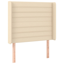 vidaXL krémszínű szövet fejtámla szárnyakkal 103x16x118/128 cm (3119715) ágy és ágykellék