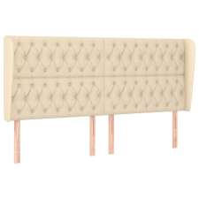 vidaXL krémszínű szövet fejtámla szárnyakkal 203x23x118/128 cm (3118319) ágy és ágykellék