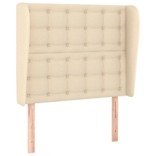 vidaXL krémszínű szövet fejtámla szárnyakkal 93 x 23 x 118/128 cm (3118377) ágy és ágykellék