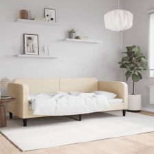 vidaXL krémszínű szövet kanapéágy 90 x 200 cm bútor