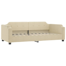 vidaXL krémszínű szövet kanapéágy 90 x 200 cm (354209) ágy és ágykellék