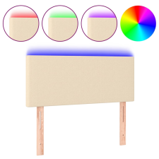 vidaXL krémszínű szövet LED-es fejtámla 100x5x78/88 cm (3121327) ágy és ágykellék