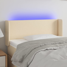 vidaXL krémszínű szövet LED-es fejtámla 83 x 16 x 78/88 cm ágy és ágykellék