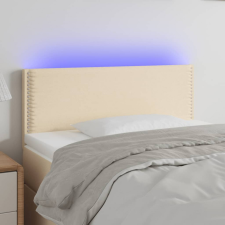 vidaXL krémszínű szövet LED-es fejtámla 90x5x78/88 cm ágy és ágykellék
