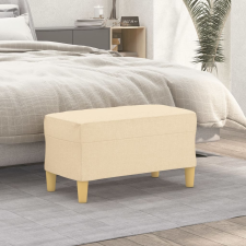 vidaXL krémszínű szövet pad 70 x 35 x 41 cm bútor