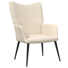vidaXL krémszínű szövet pihenőfotel 62 x 68,5 x 96 cm bútor