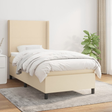 vidaXL krémszínű szövet rugós ágy matraccal 80 x 200 cm ágy és ágykellék