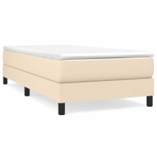 vidaXL krémszínű szövet rugós ágy matraccal 80 x 200 cm (3144034) ágy és ágykellék