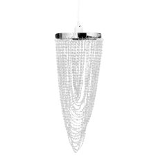 vidaXL Kristály Medál Lámpaernyő 22 x 58 cm (241120) világítás