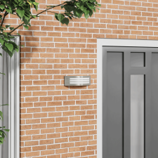 vidaXL Kültéri Fali Lámpa Ezüst Rozsdamentes Acél IP44 kültéri világítás