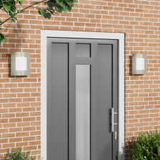 vidaXL Kültéri Fali Lámpák Mozgásérzékelővel 2 db Ezüst Rozsdamentes Acél IP44 kültéri világítás