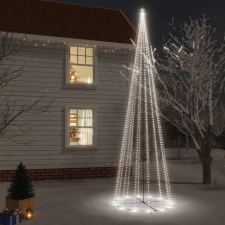 vidaXL Kúp alakú karácsonyfa 1134 hideg fehér LED-del 230 x 800 cm műfenyő
