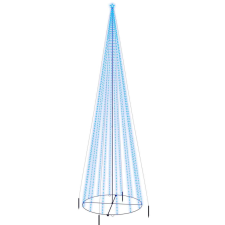vidaXL kúp alakú karácsonyfa 1134 kék LED-del 230 x 800 cm (343500) műfenyő