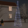 vidaXL kúp alakú karácsonyfa 3000 hideg fehér LED-del 230 x 800 cm
