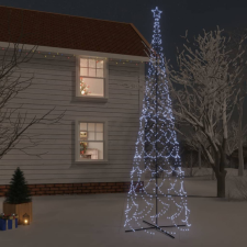 vidaXL kúp alakú karácsonyfa 3000 hideg fehér LED-del 230 x 800 cm műfenyő