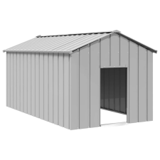 vidaXL Kutyaház tetővel 114x202x101 cm horganyzott acél szállítóbox, fekhely kutyáknak