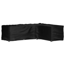 vidaXL L-alakú kerti bútorhuzat 18 fűzőlyukkal 285 x 220 x 80 cm kerti bútor