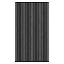 vidaXL lábtörlő csíkos fekete és szürke 115x200 cm lakástextília