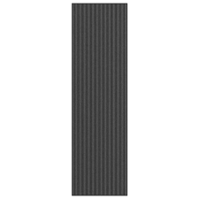 vidaXL lábtörlő csíkos fekete és szürke 115x400 cm lakástextília