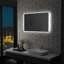 vidaXL LED-es fürdőszobai falitükör 100 x 60 cm fürdőszoba bútor