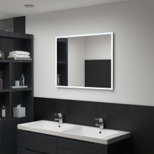 vidaXL LED-es fürdőszobai falitükör 80 x 60 cm fürdőszoba bútor