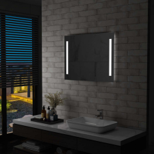 vidaXL LED-es fürdőszobai falitükör 80 x 60 cm bútor