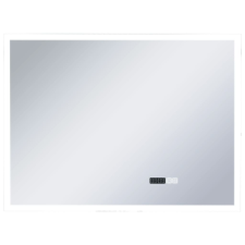 vidaXL LED-es tükör érintésérzékelővel és időkijelzővel 80 x 60 cm (144738) bútor