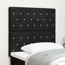 vidaXL LED Fejrész Fekete 90 cm Bársony ágy és ágykellék