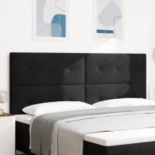 vidaXL LED Fejtámla Fekete 100 cm Bársony ágy és ágykellék
