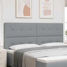 vidaXL LED Fejtámla Világosszürke 100 cm Szövet ágy és ágykellék
