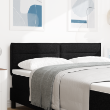 vidaXL LED fejtámla vonal dizájn fekete 72 cm szövet ágy és ágykellék