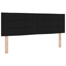 vidaXL LED Fejtámla Vonalas Dizájn Fekete 80 cm Szövet (3337994) ágy és ágykellék