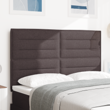 vidaXL LED fejtámla vonalas dizájn sötétbarna 72 cm szövet ágy és ágykellék