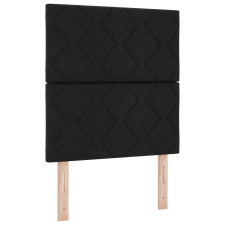 vidaXL LED Fejvég Gyémánt Blokkok Dizájn Fekete 80 cm Szövet (3338477) ágy és ágykellék