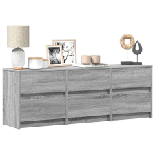 vidaXL LED TV Szekrény - Szürke Sonoma - 140 cm bútor