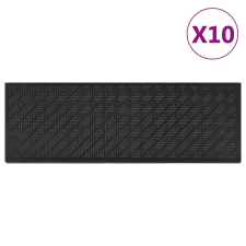 vidaXL Lépcsőfokok 10 db 25x75 cm gumival lakástextília