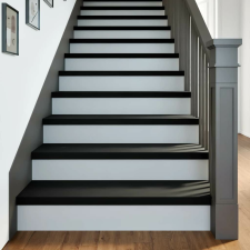 vidaXL lépcsőfokok 8 db Sötétbarna 90x30x2 cm tömör fa tölgyfa lakástextília