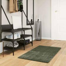 vidaXL lombzöld rövid szálú puha és mosható szőnyeg 60 x 110 cm lakástextília