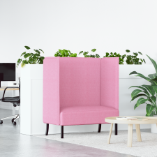 vidaXL magas háttámlás kanapé Rózsaszín 109x56x121 cm Szövet bútor