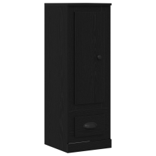 vidaXL Magas szekrény Fekete Tölgy 36x35,5x103,5 cm Műanyag Fa (862819) bútor