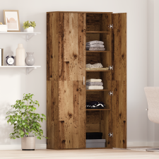 vidaXL Magas Szekrény Régi Fa 80x35x180 cm Szerelt Fa bútor