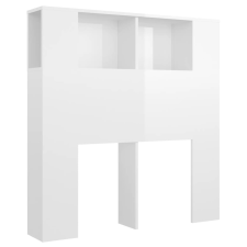 vidaXL magasfényű fehér áthidaló szekrény 100 x 18,5x 104,5 cm (811913) ágy és ágykellék