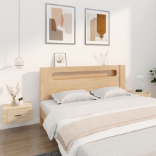vidaXL magasfényű fehér falra szerelhető éjjeliszekrény 50x36x25 cm bútor