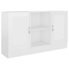 vidaXL magasfényű fehér forgácslap komód 120 x 30,5 x 70 cm (802783) bútor