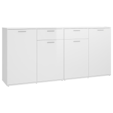 vidaXL magasfényű fehér forgácslap tálalószekrény 160 x 36 x 75 cm (3074933) bútor