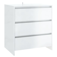 vidaXL magasfényű fehér forgácslap tálalószekrény 70 x 41 x 75 cm (809752) bútor